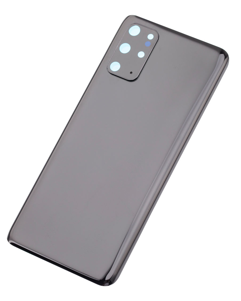 Tapa trasera de cristal con lente de cámara para Samsung Galaxy S20 Plus 5G (sin logotipo) (Aftermarket Plus) (Negro)