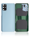 Tapa trasera de cristal con lente de cámara para Samsung Galaxy S20 Plus 5G (sin logotipo) (Aftermarket Plus) (azul)