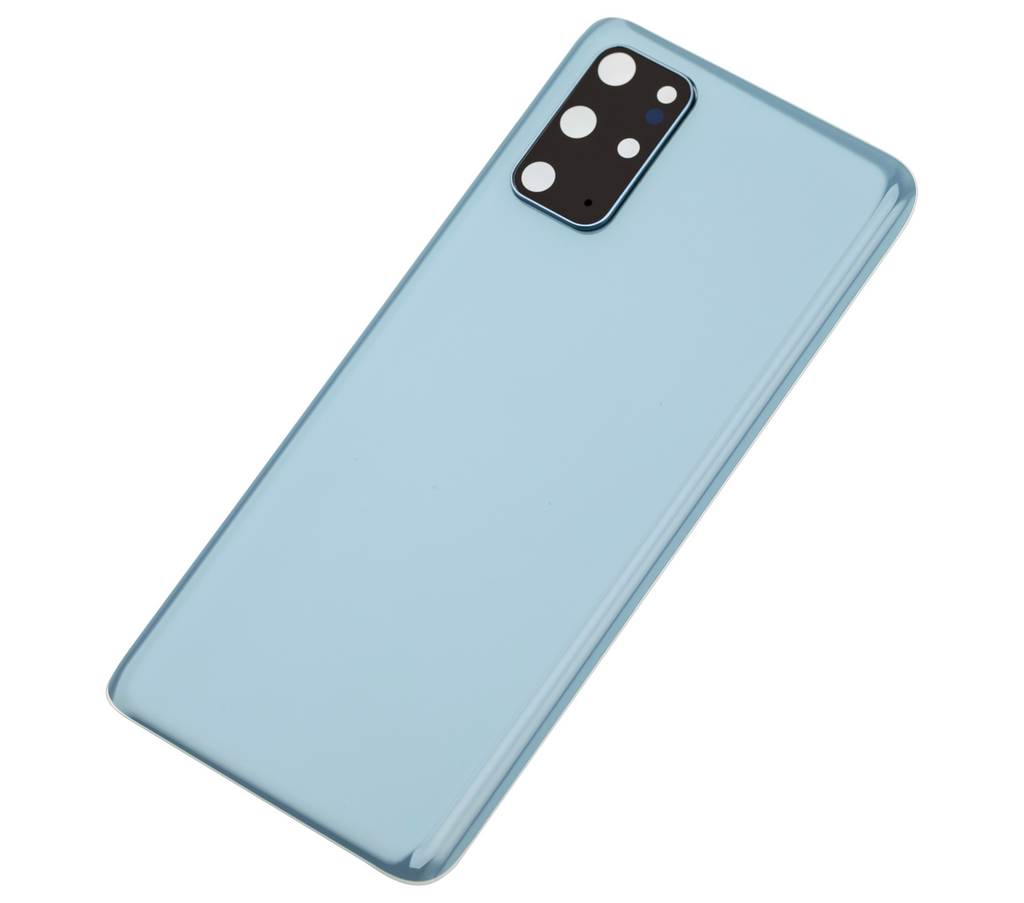 Tapa trasera de cristal con lente de cámara para Samsung Galaxy S20 Plus 5G (sin logotipo) (Aftermarket Plus) (azul)
