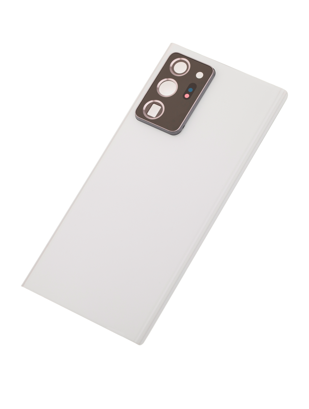 Tapa trasera de cristal con lente de cámara para Samsung Galaxy Note 20 Ultra (sin logotipo) (Aftermarket Plus) (Blanco)