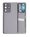 Tapa trasera de cristal con lente de cámara para Samsung Galaxy S20 Ultra 5G (sin logotipo) (Aftermarket Plus) (Gris)