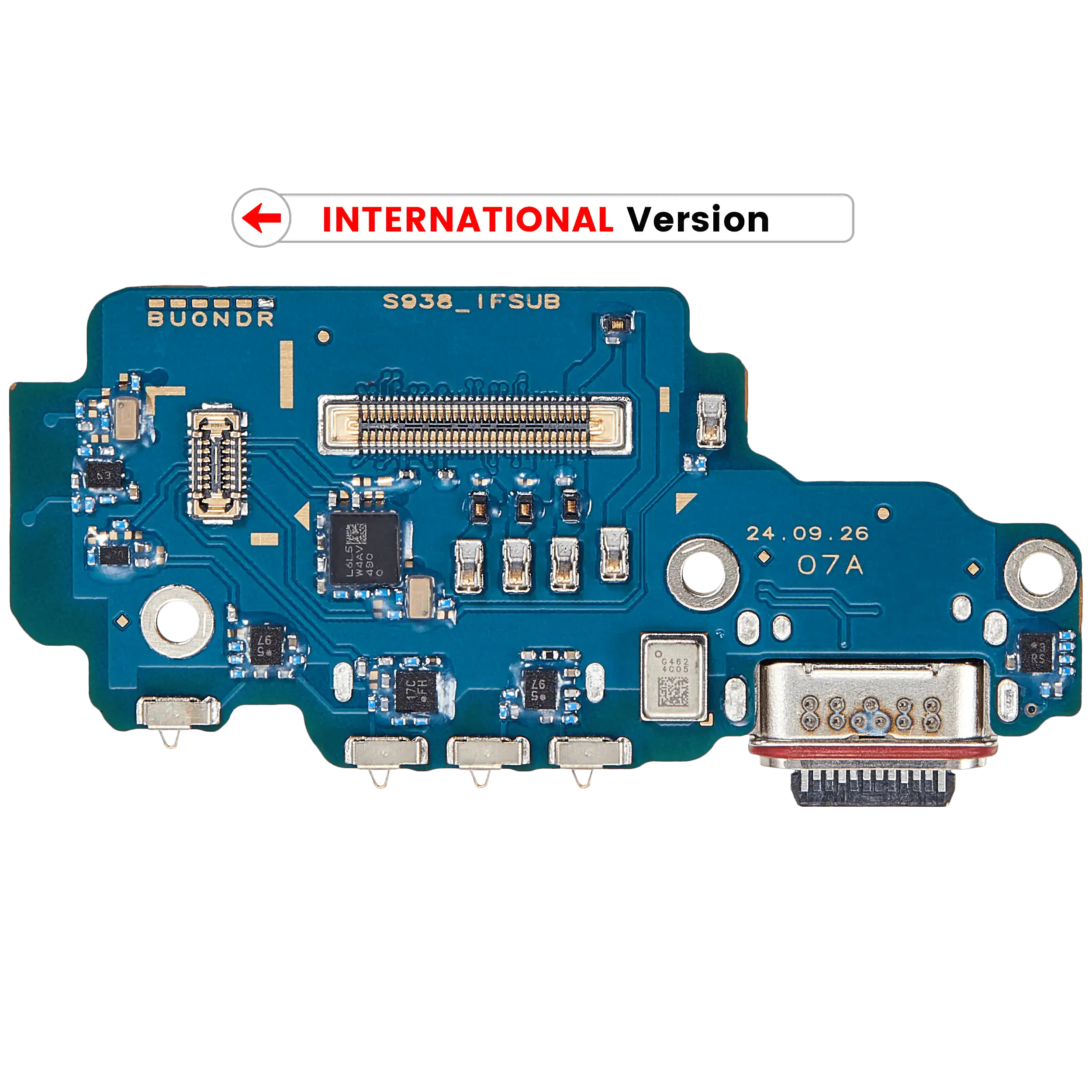 Placa de puerto de carga con lector de tarjetas SIM para Samsung Galaxy S25 Ultra 5G (S938R) (versión internacional) (Premium)