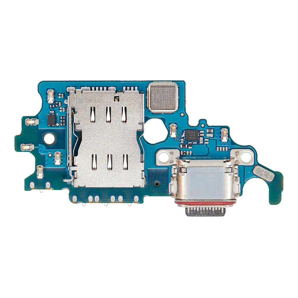Placa de puerto de carga con lector de tarjetas SIM para Samsung Galaxy S21 5G (G9910) (versión asiática) (Premium)