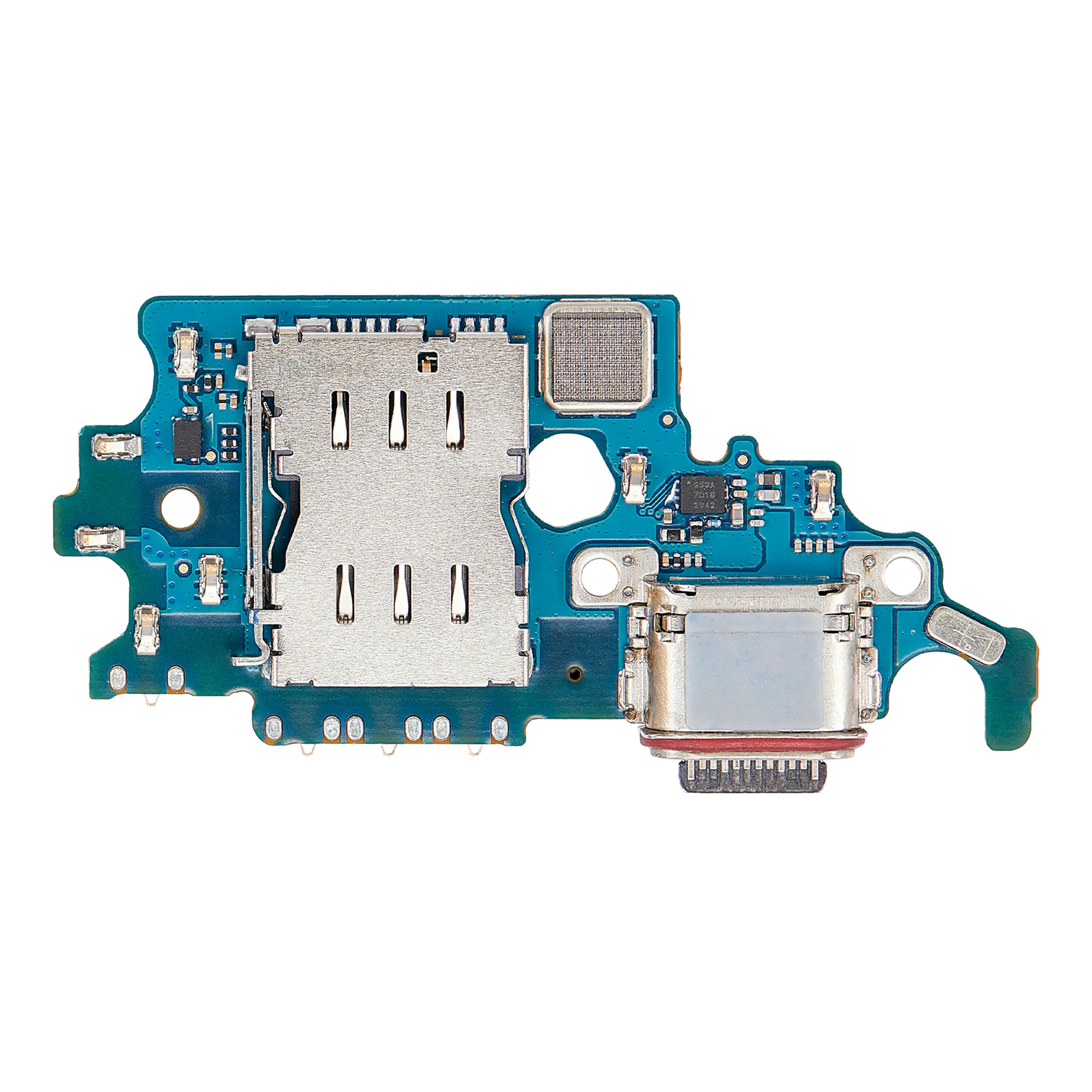 Placa de puerto de carga con lector de tarjetas SIM para Samsung Galaxy S21 5G (G9910) (versión asiática) (Premium)