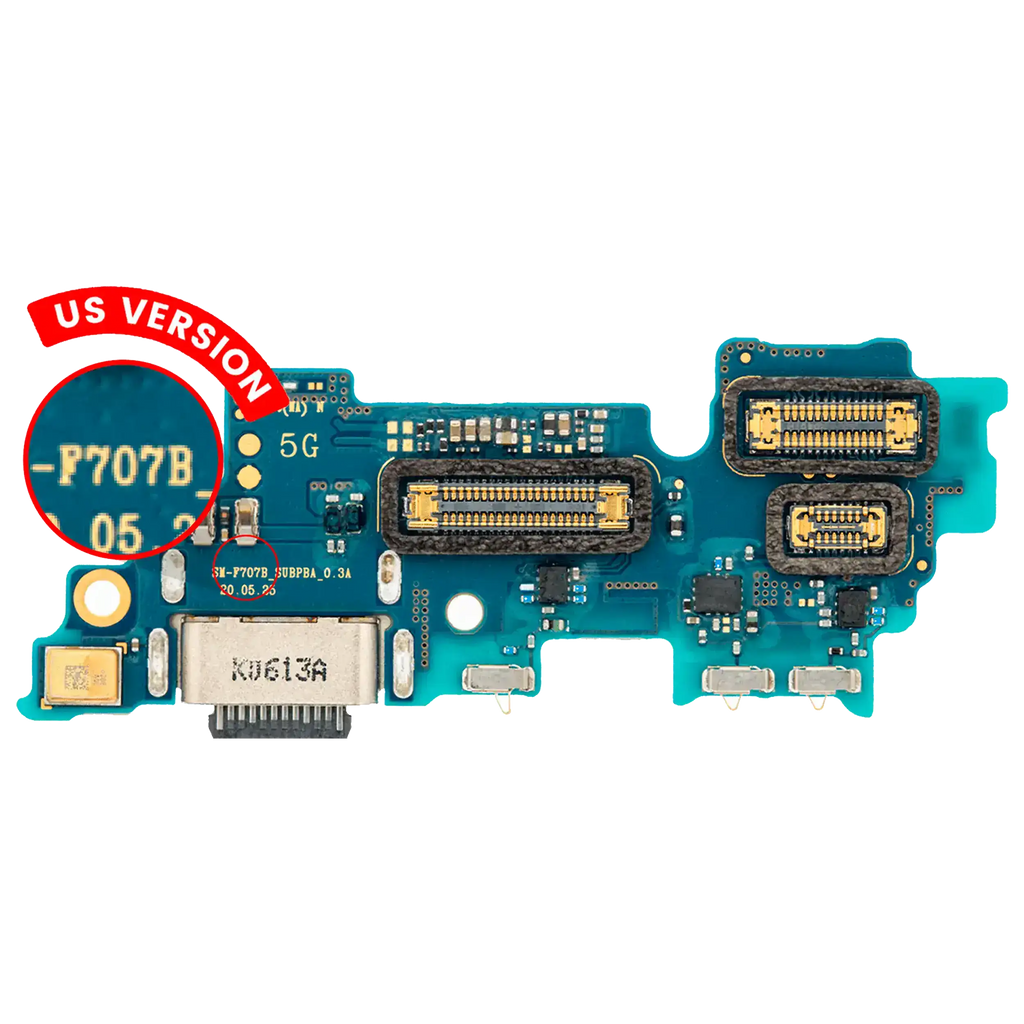 Puerto de placa de carga con micrófono para Samsung Galaxy Z Flip 5G (F707U) (versión estadounidense) (Premium)