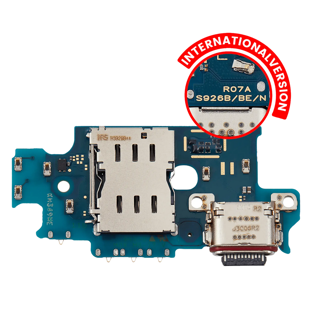 Placa de puerto de carga con lector de tarjetas SIM para Samsung Galaxy S24 Plus 5G (S926B) (versión internacional) (Premium)