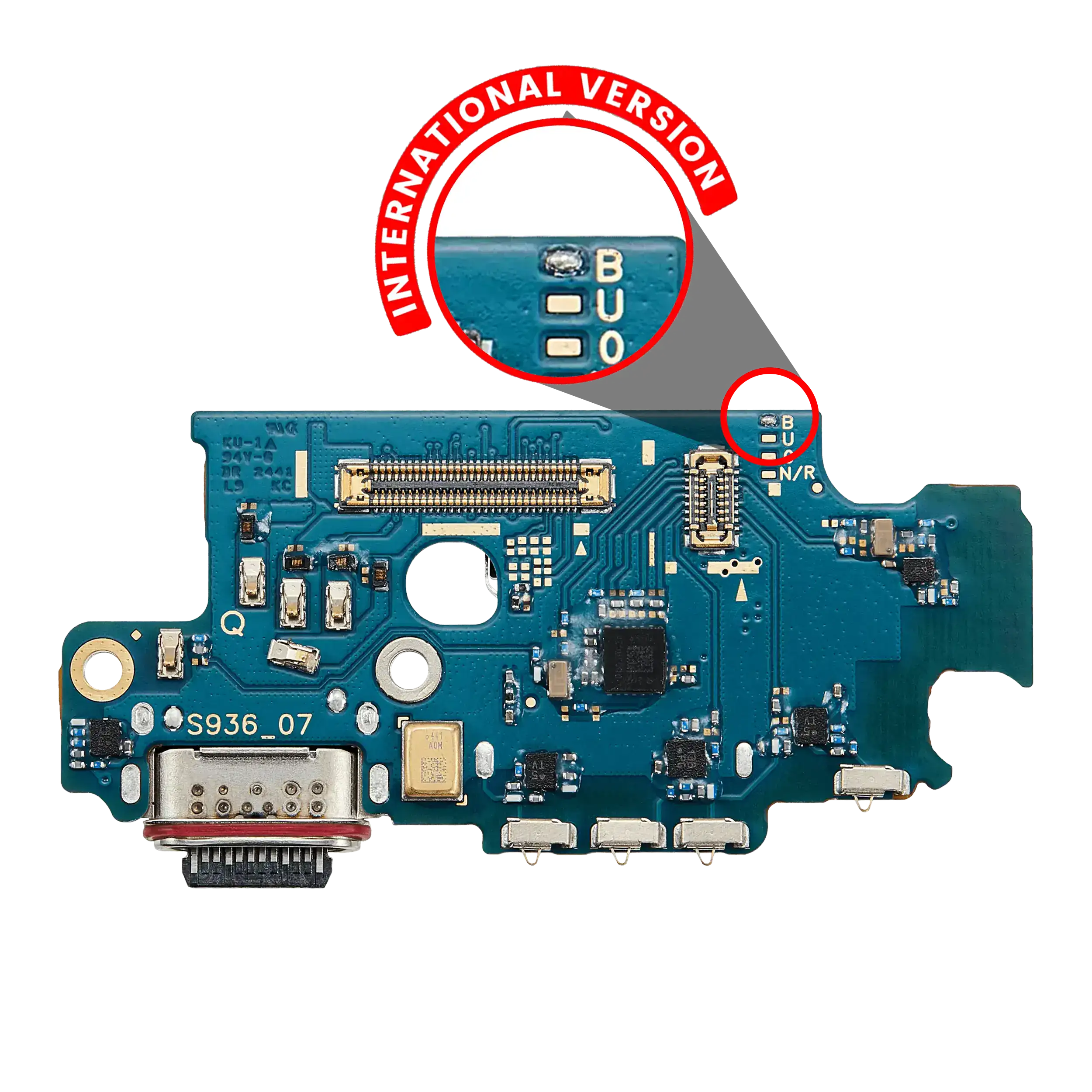 Placa de puerto de carga con lector de tarjetas SIM para Samsung Galaxy S25 Plus 5G (S936B) (versión internacional) (Premium)