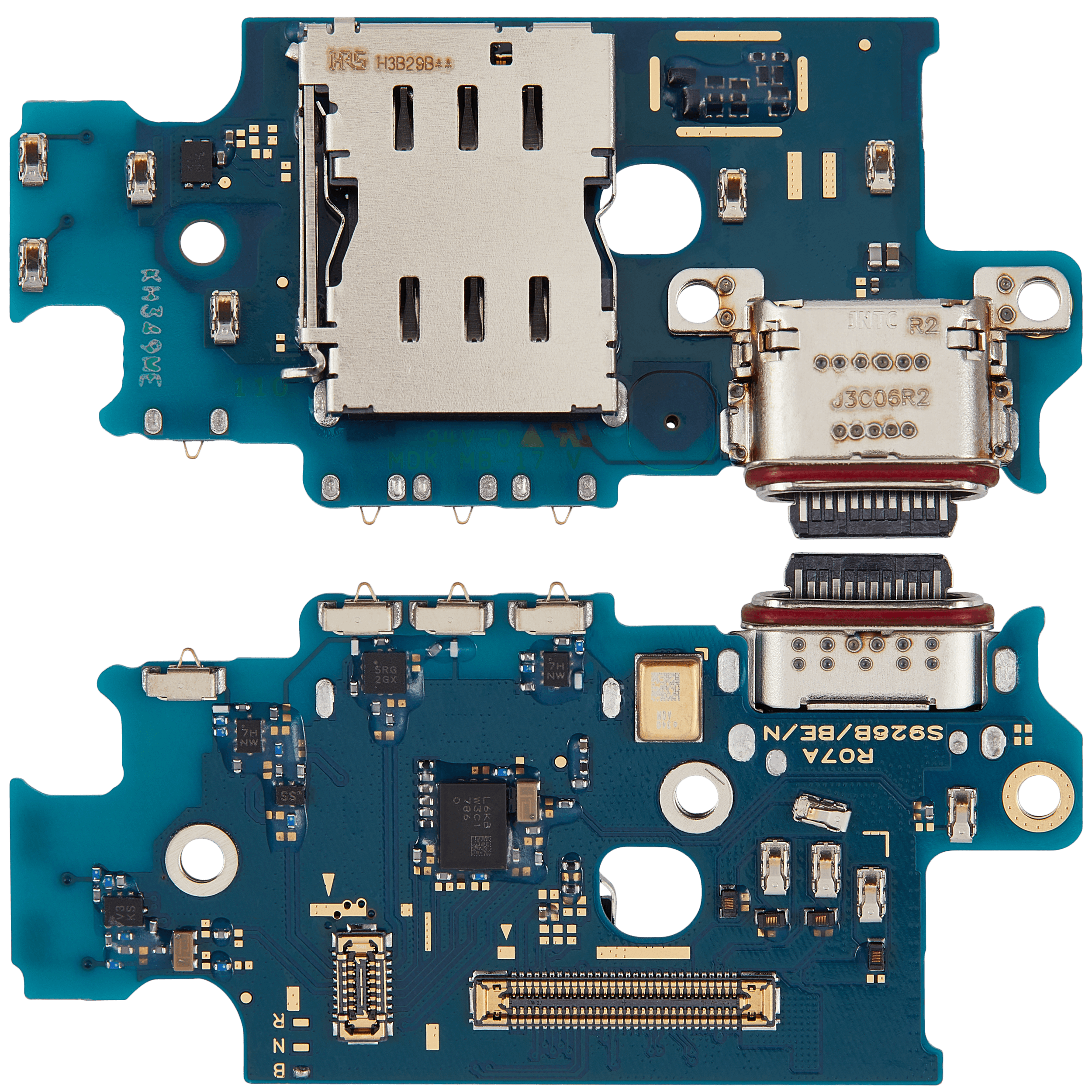 Placa de puerto de carga con lector de tarjetas SIM para Samsung Galaxy S24 Plus 5G (S926B) (versión internacional) (Premium)