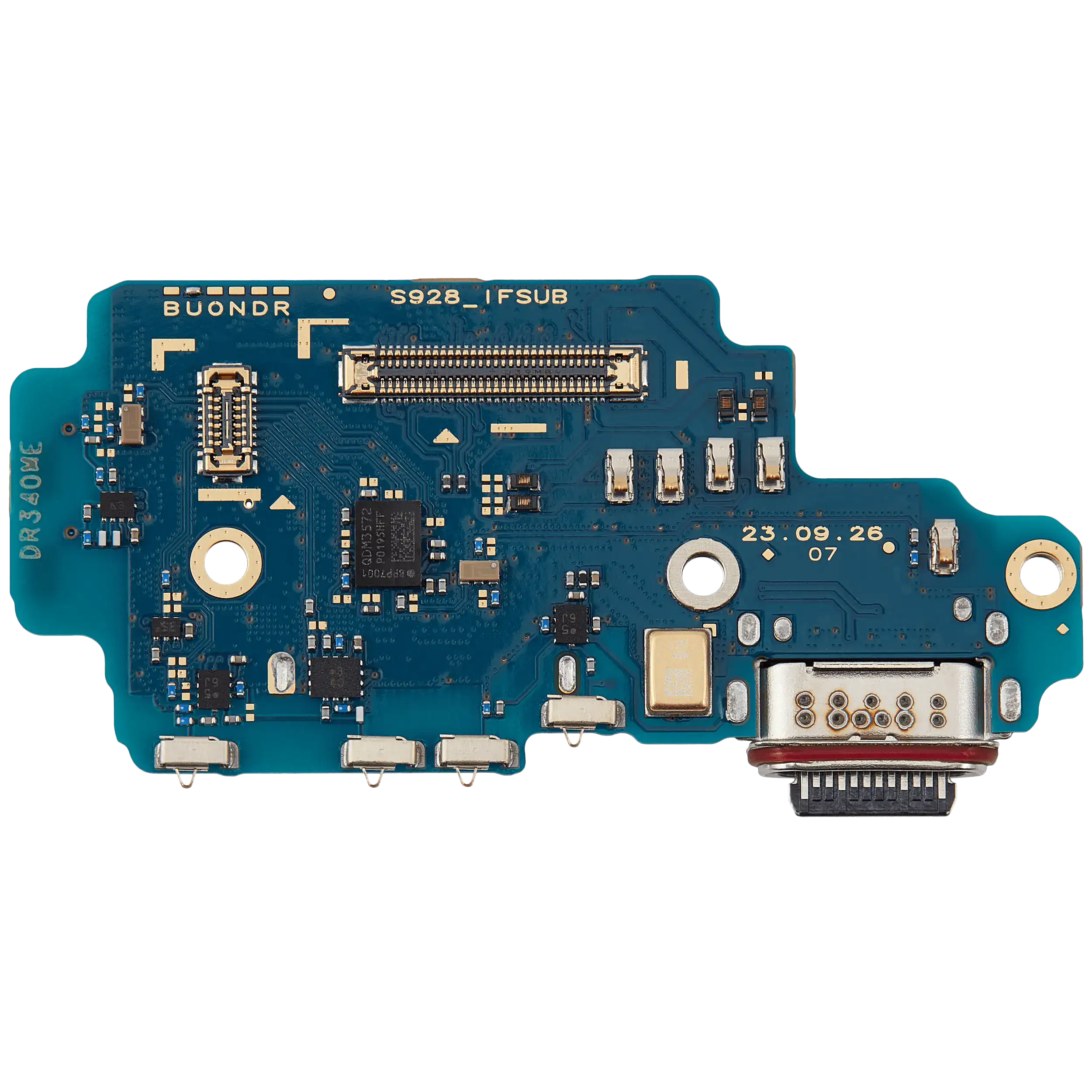 Placa de puerto de carga con lector de tarjetas SIM para Samsung Galaxy S24 Ultra 5G (S928U) (versión estadounidense) (Premium)
