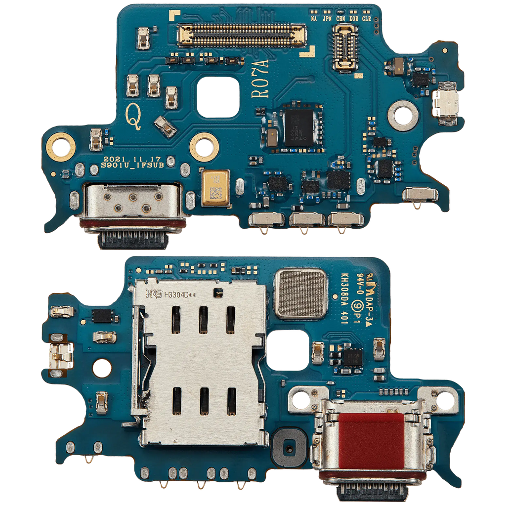 Placa de puerto de carga para Samsung Galaxy S22 5G (version dual sim )(Premium) (S9010)