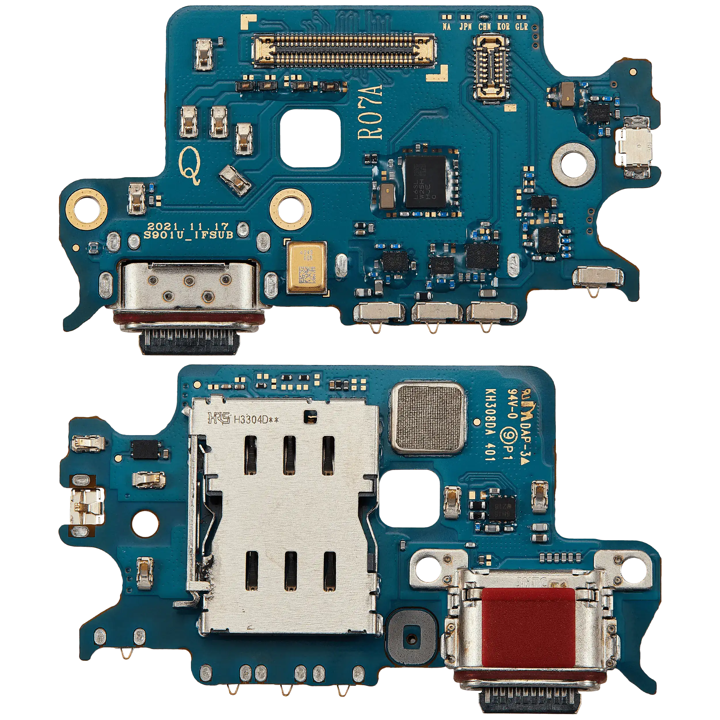 Placa de puerto de carga para Samsung Galaxy S22 5G (version dual sim )(Premium) (S9010)