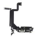 Cable flexible del puerto de carga para iPhone 14 Pro Max (Premium) (Plateado)
