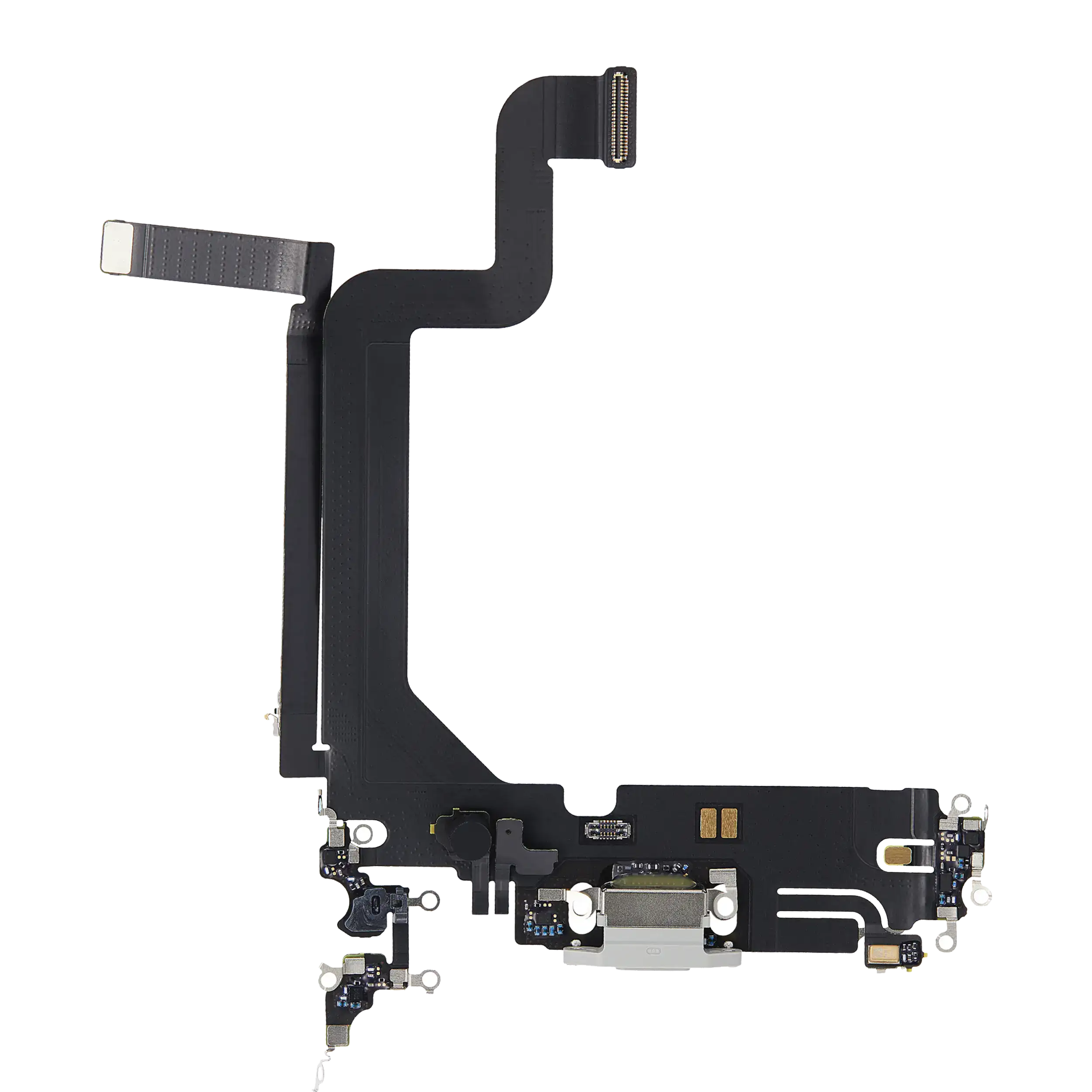 Cable flexible del puerto de carga para iPhone 14 Pro Max (Premium) (Plateado)