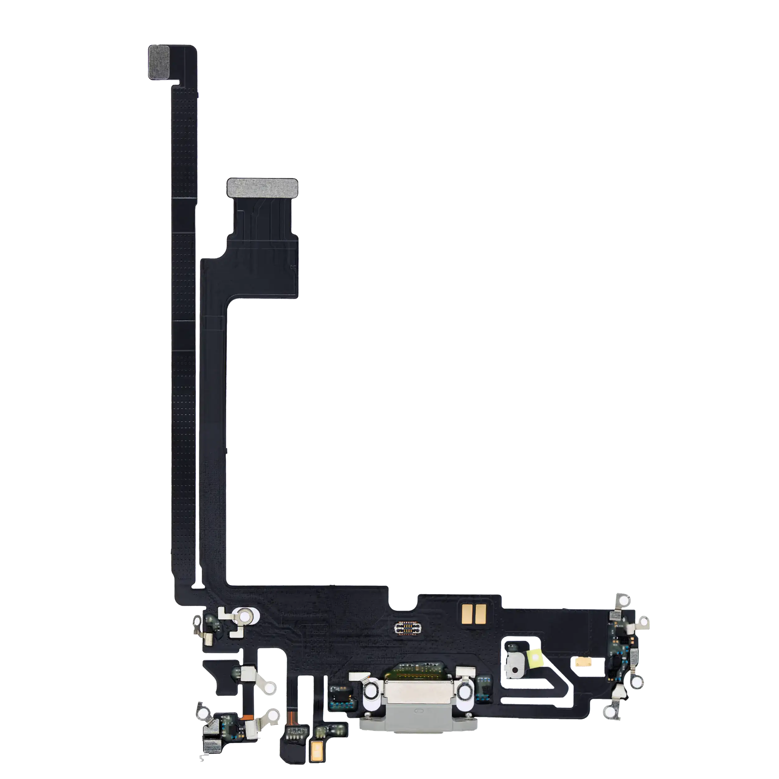 Cable flexible de puerto de carga para iPhone 12 Pro Max (Premium) (Plateado)