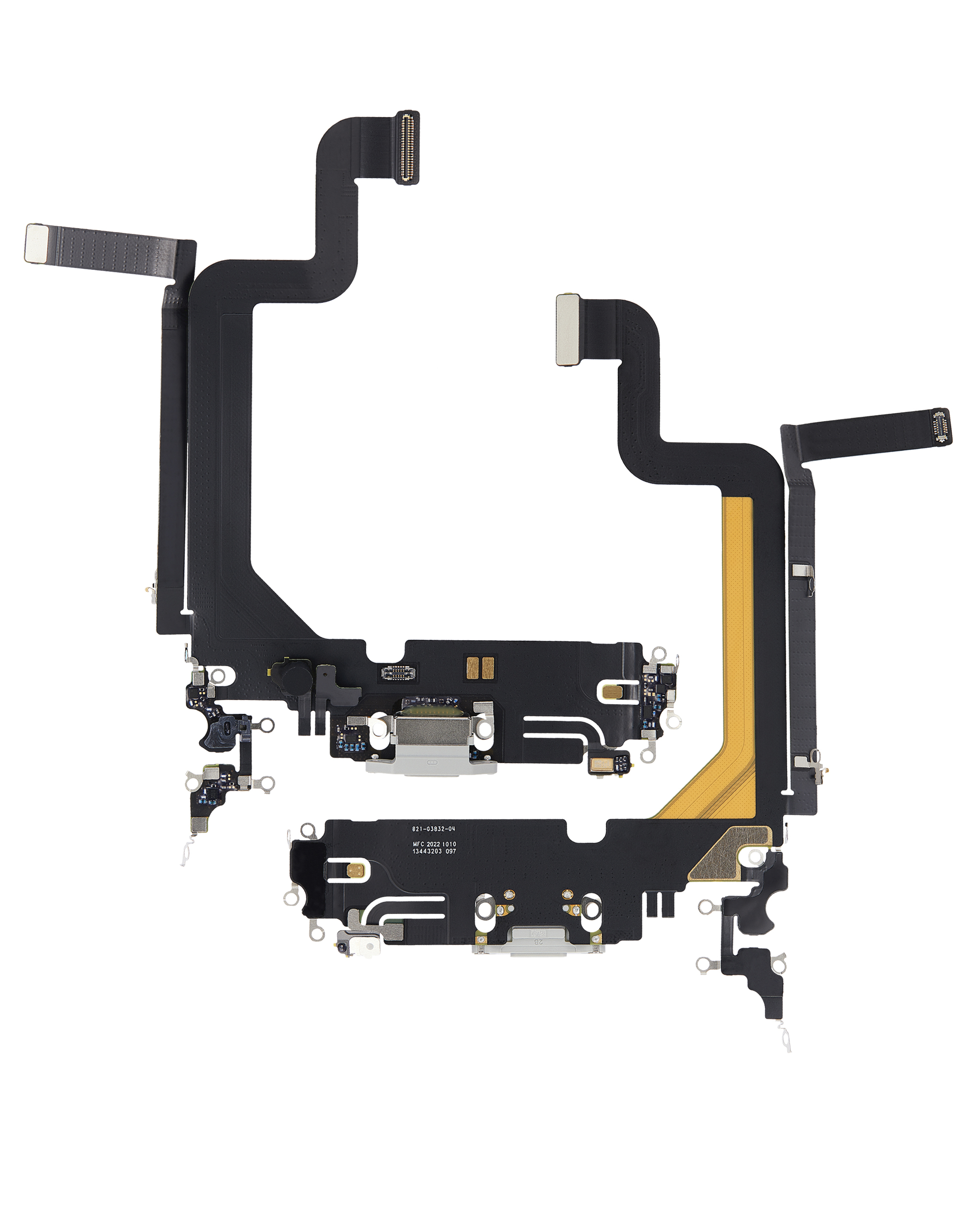 Cable flexible del puerto de carga para iPhone 14 Pro Max (Premium) (Plateado)