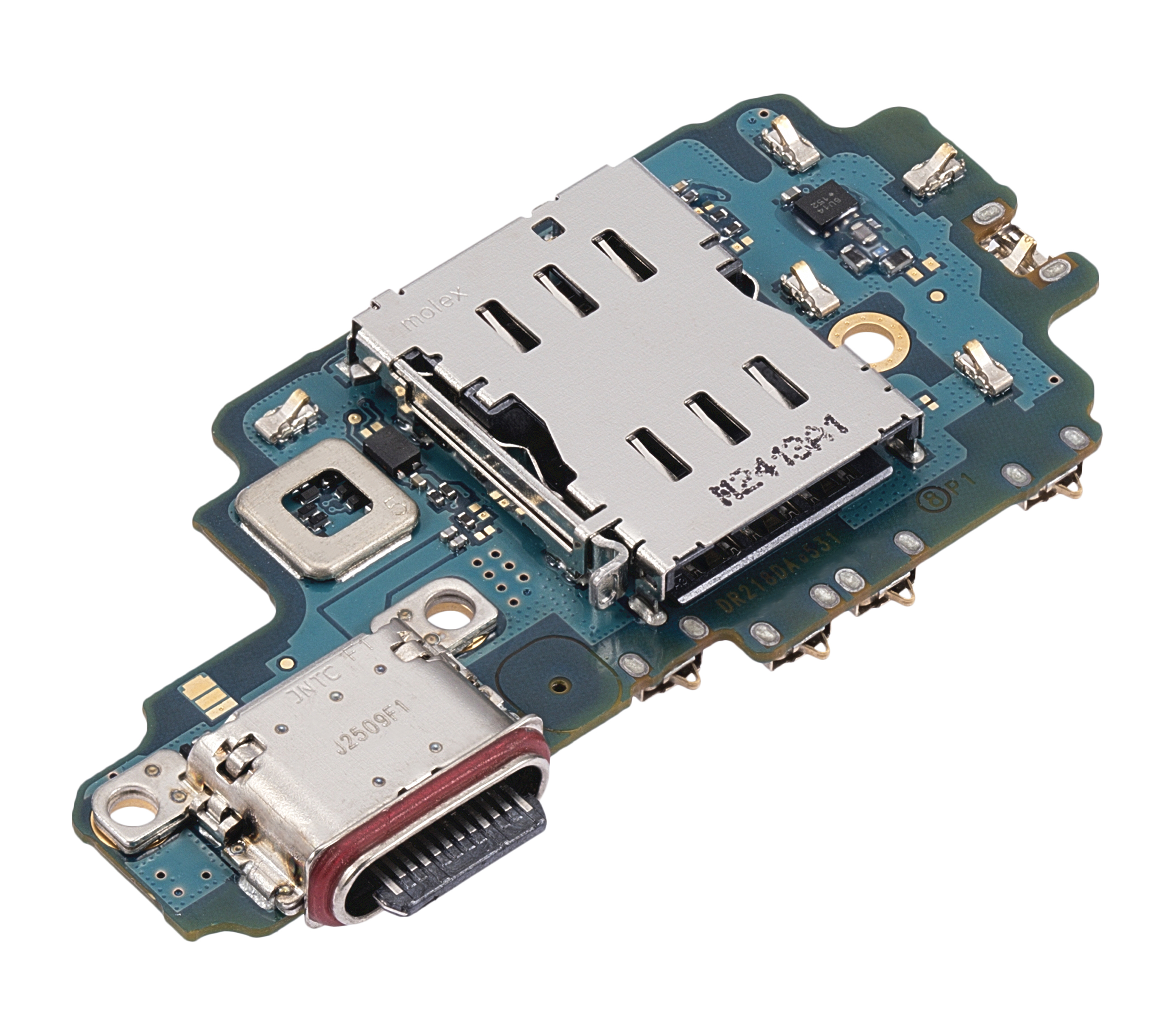Placa de puerto de carga con lector de tarjetas SIM para Samsung Galaxy S22 Ultra 5G (S9080) (versión Dual SIM) (Premium)