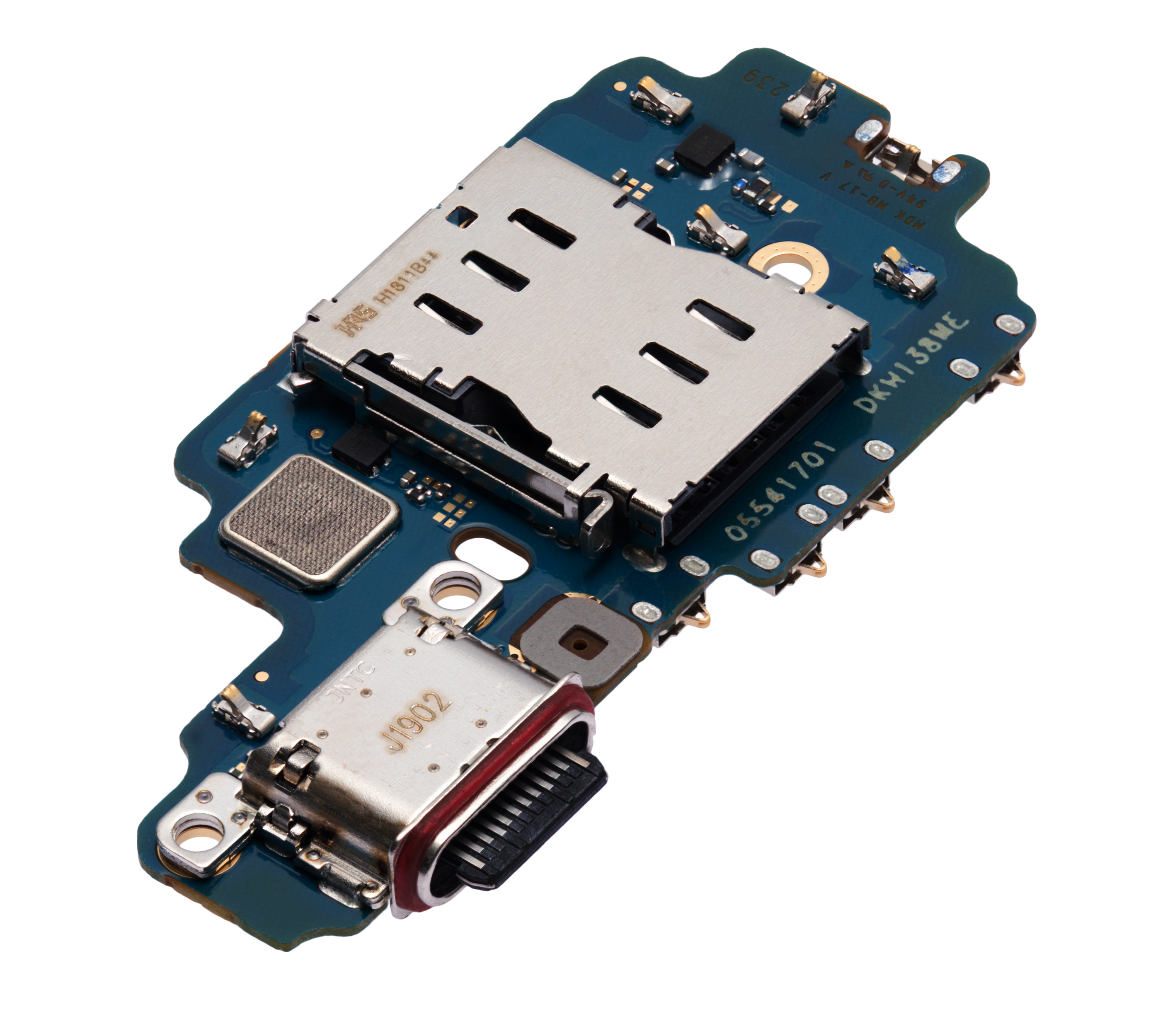 Placa de puerto de carga con lector de tarjetas SIM para Samsung Galaxy S22 Ultra 5G (S908B/N) (versión internacional) (Premium)