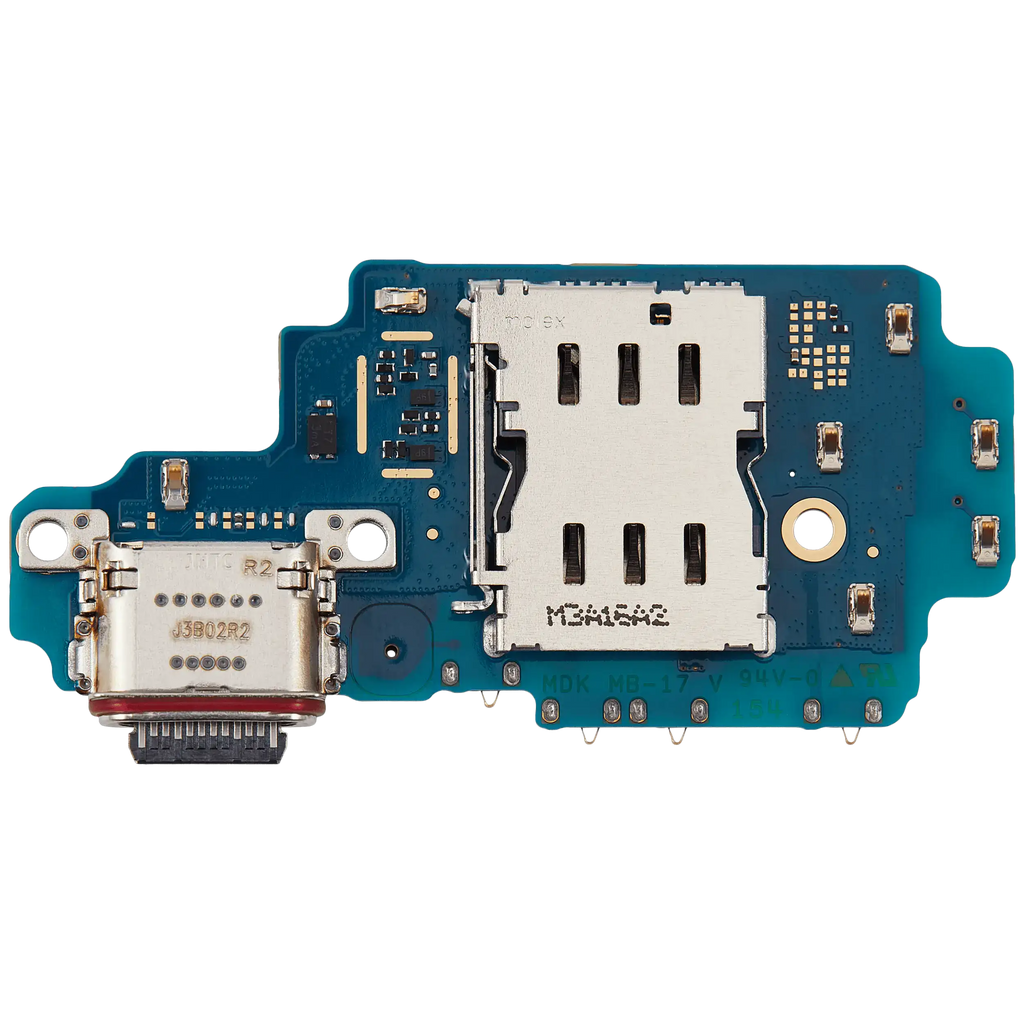 Placa de puerto de carga con lector de tarjetas SIM para Samsung Galaxy S24 Ultra 5G (S928U) (versión estadounidense) (Premium)