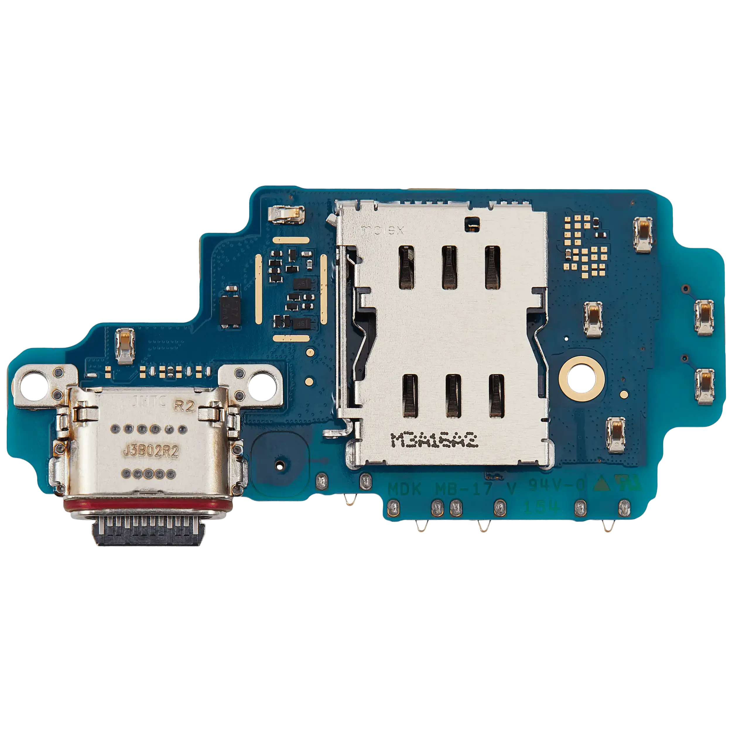 Placa de puerto de carga con lector de tarjetas SIM para Samsung Galaxy S24 Ultra 5G (S928U) (versión estadounidense) (Premium)