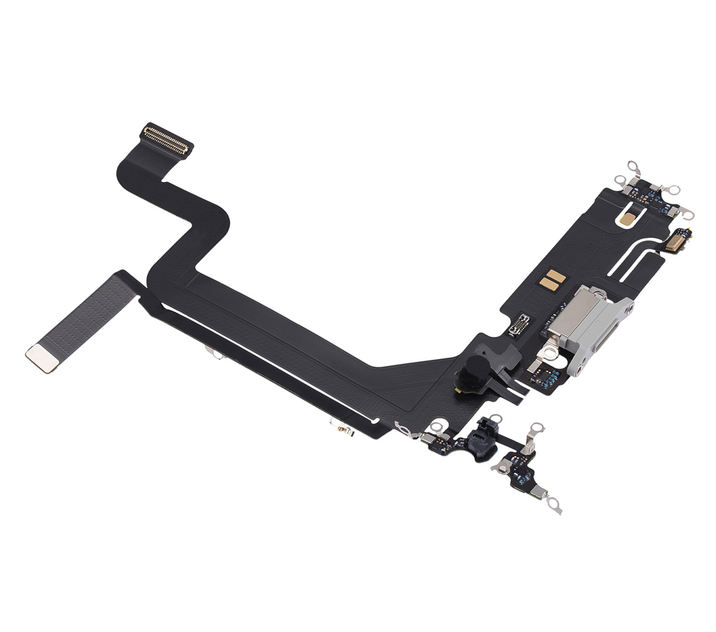 Cable flexible del puerto de carga para iPhone 14 Pro Max (Premium) (Plateado)