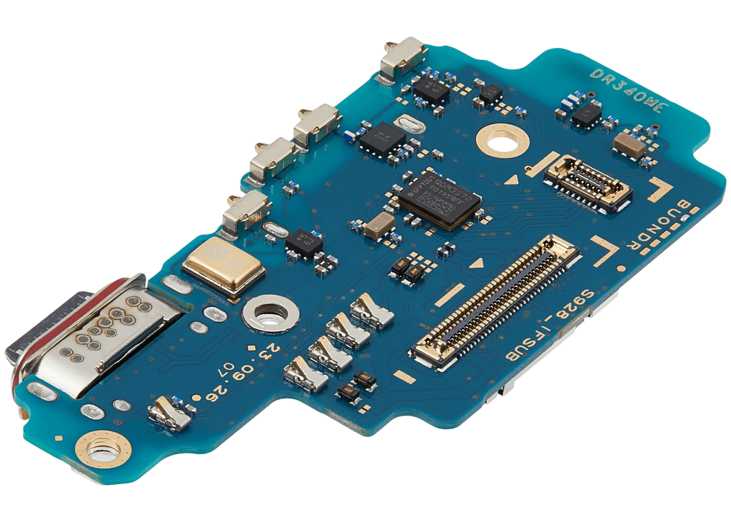 Placa de puerto de carga con lector de tarjetas SIM para Samsung Galaxy S24 Ultra 5G (S928U) (versión estadounidense) (Premium)