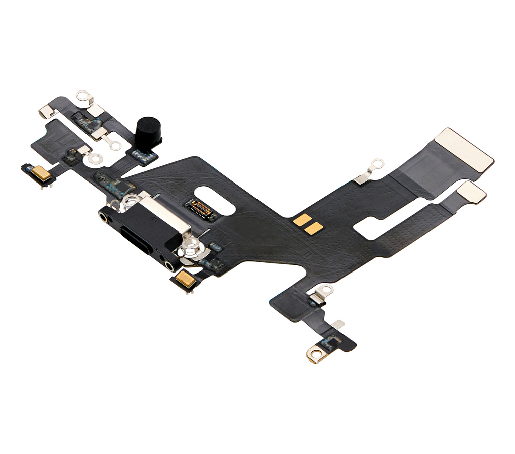Cable flexible del puerto de carga para iPhone 11 (Premium) (Negro)