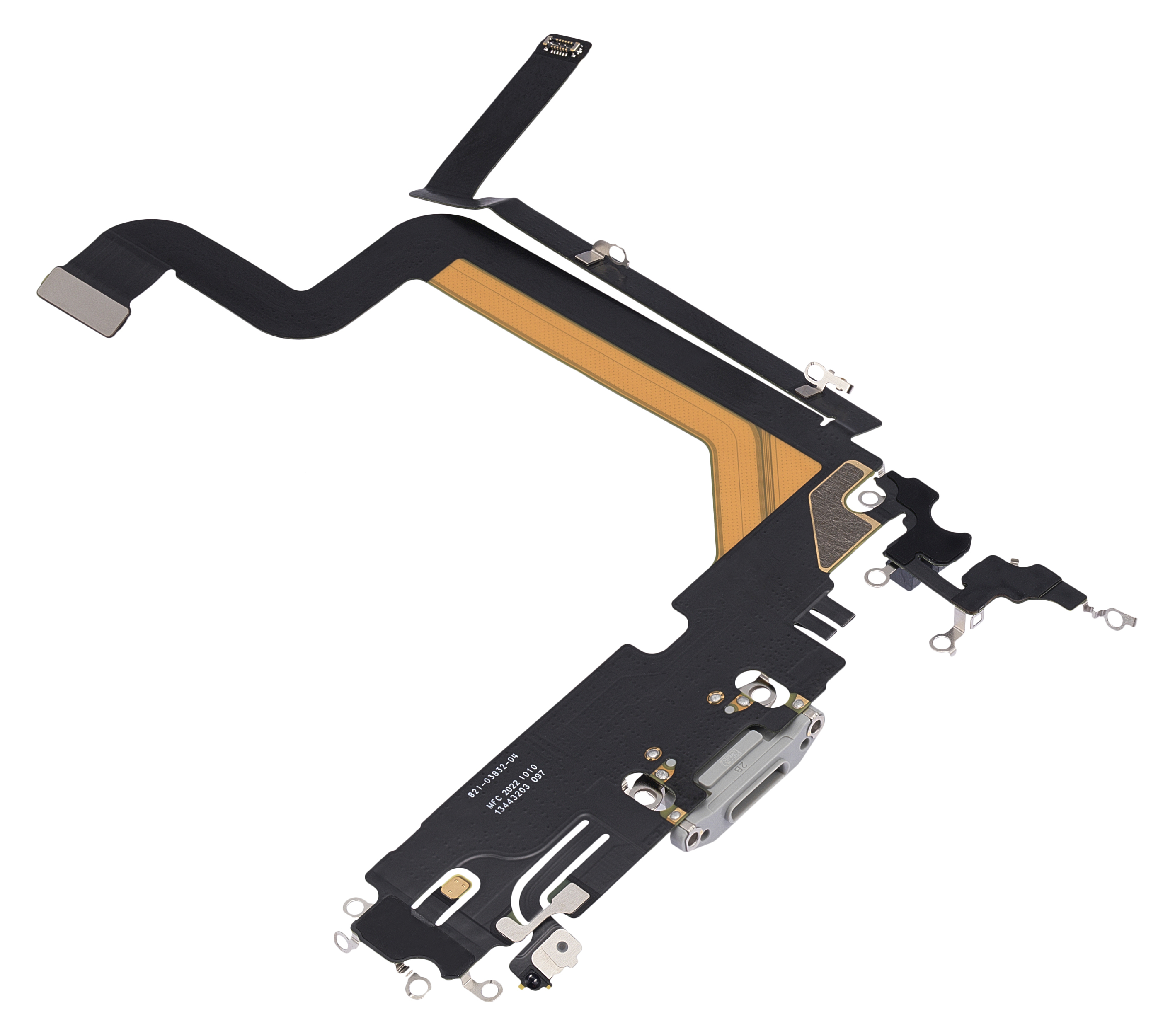 Cable flexible del puerto de carga para iPhone 14 Pro Max (Premium) (Plateado)